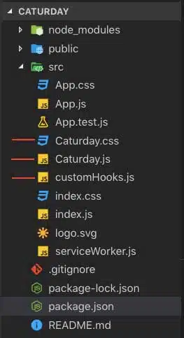 folder structure
