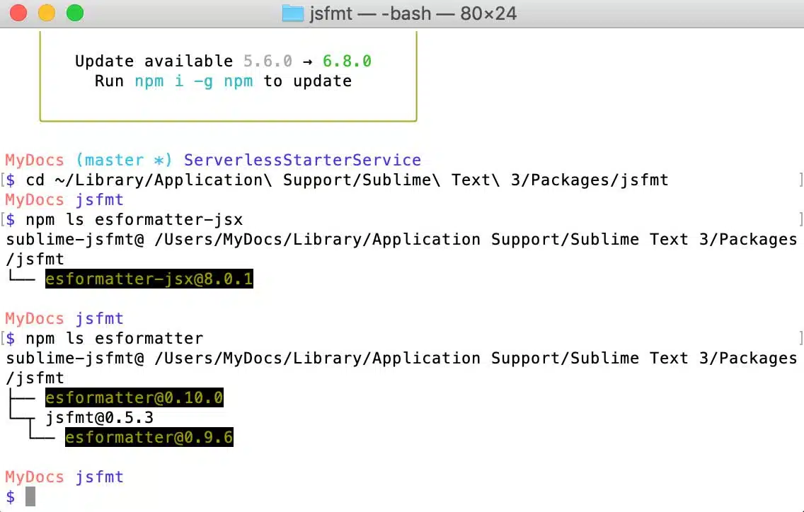 jsfmt install