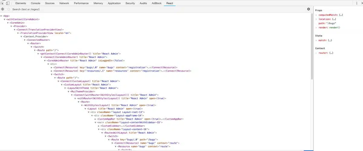 react hierarchical abyss