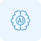 Artificial Intelligence icon - Top Software Development Company In California​ - Unique Software Development