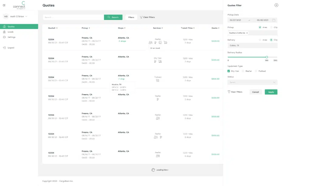 Custom Software Development for cargobarn