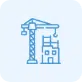 Construction Industry icon - Custom Software Development - USD