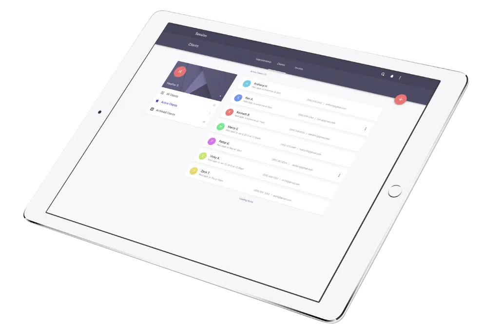 HubGroup Custom Dashboard Software Development on tablet device - USD