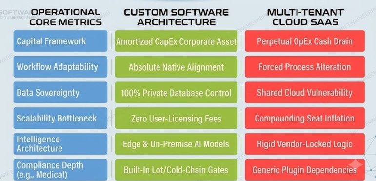Custom WMS Software vs SaaS WMS: Which Is Better for Growing Warehouses? 1 Architectural and ROI Match Matrix