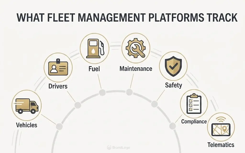 11 Best Fleet Management Platforms in 2026: Which One Is Worth It? 1 list of things fleet management platforms can track