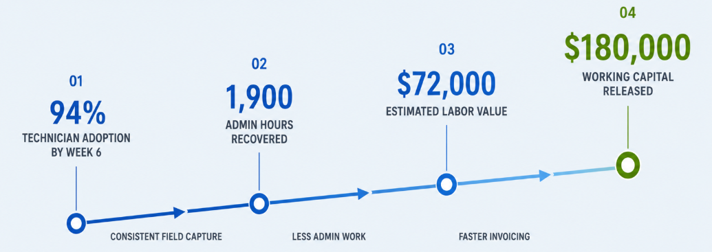Custom Business Software Development for Business Process Optimization 3 graph illustrates the amount you can save