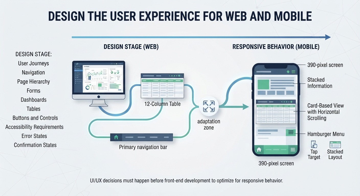 User experience design for web and mobile